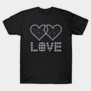 Couple diamond hearts T-Shirt